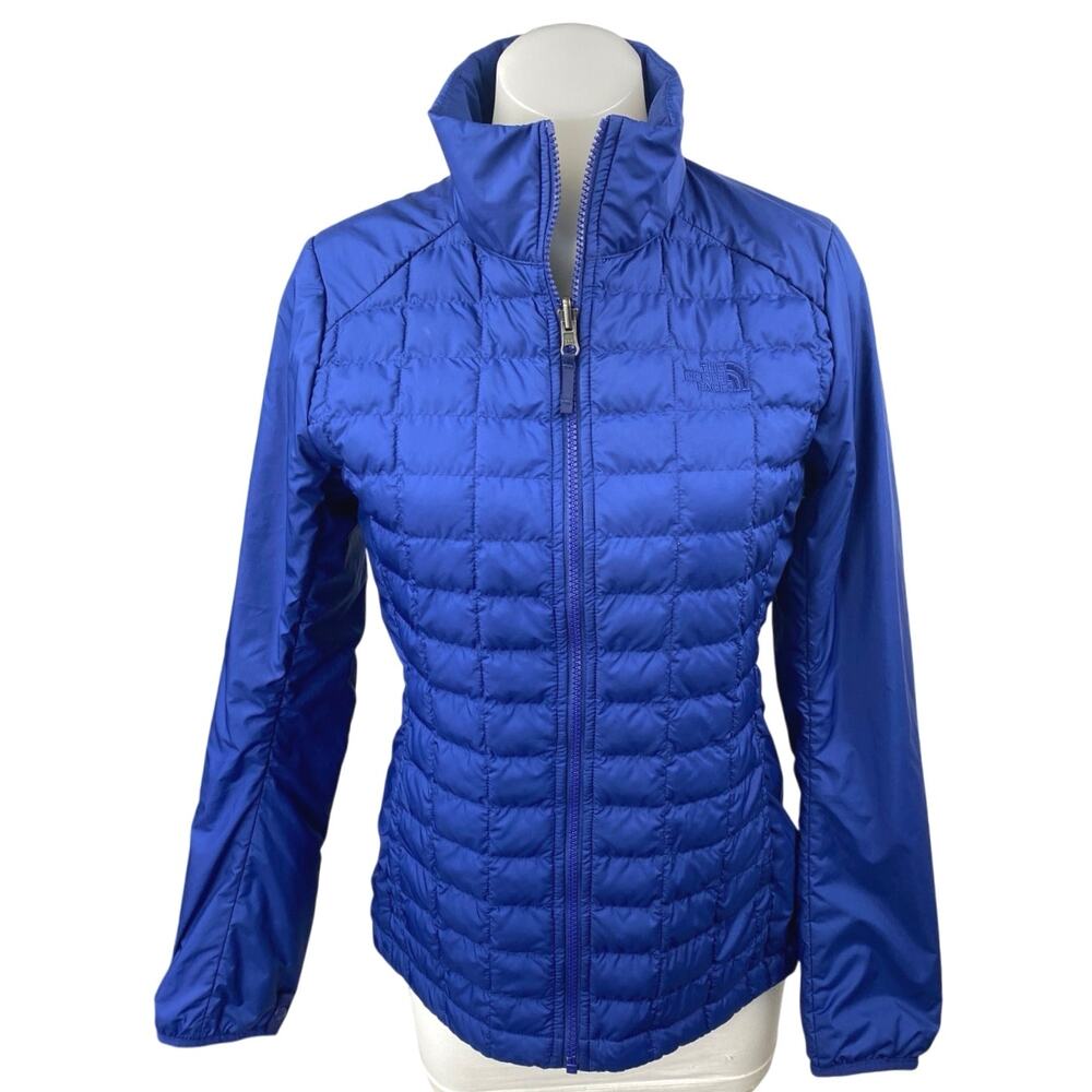 The North Face Thermoball Eco 2.0 Women's Blue Full zip Quilted Coat Jacket Sz S